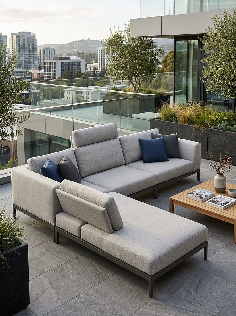 24 Outdoor Modular Seating Ideas for Flexible Comfort 16 Removable Back Panel