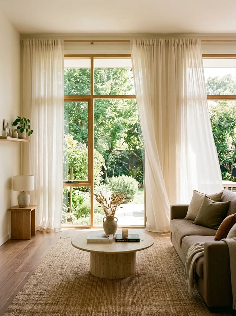 20 Small Living Room Makeover Ideas That Transform 12 Replace Heavy Curtains with Sheer Panels