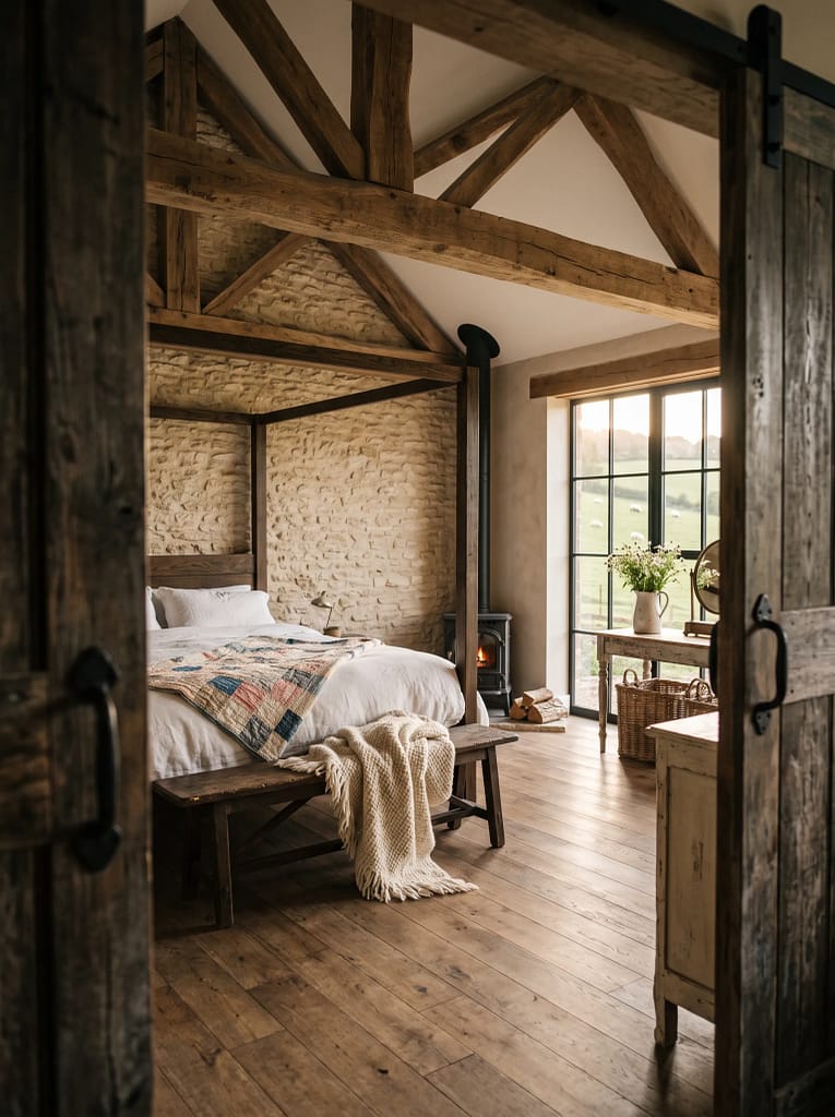 22 Bedroom Ideas for Cozy Stylish Dream Spaces 15 Rustic Farmhouse Bedroom