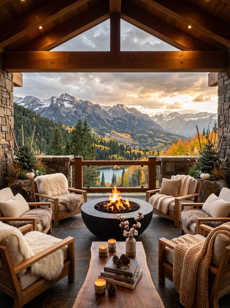 24 Fall Balcony Decor Ideas for Cozy Autumn Vibes 16 Seasonal Mums in Pots