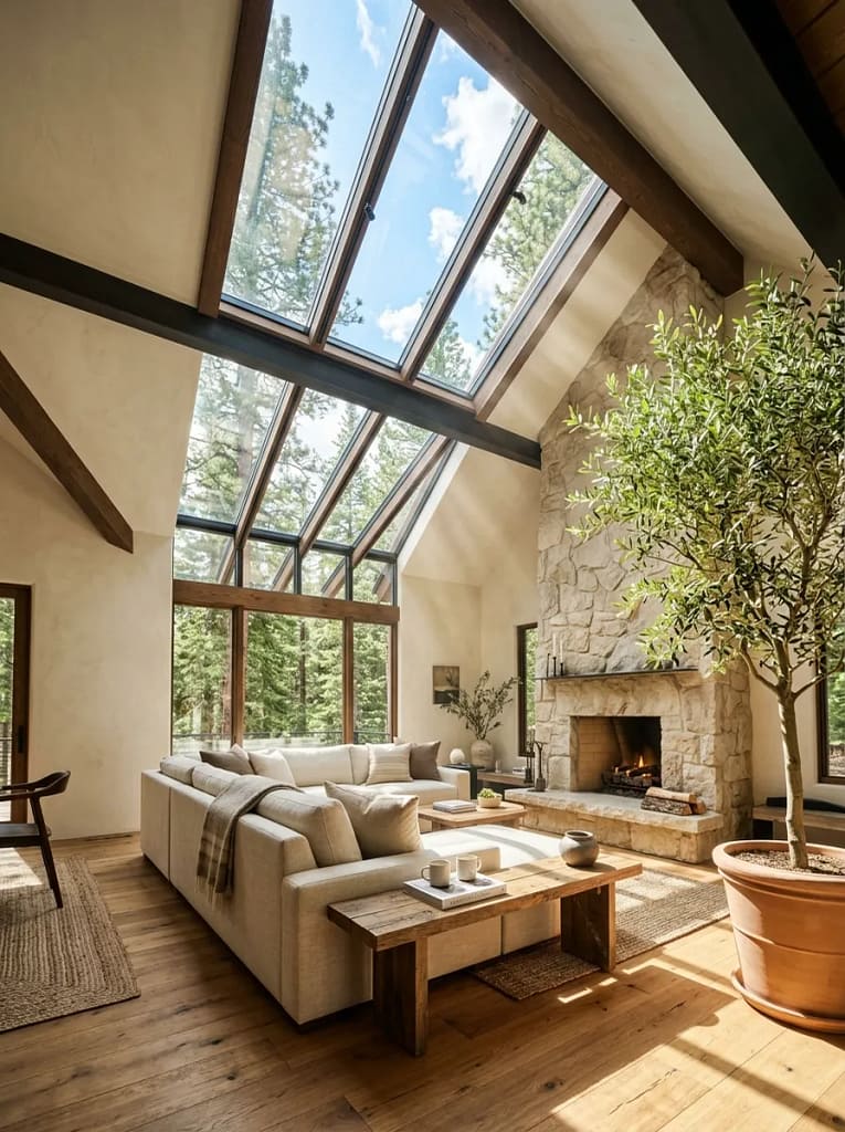 21 Living Room Renovation Ideas That Boost Home Style 14 Skylight Addition