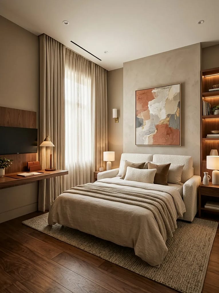 23 Office Guest Room Ideas for Stylish Dual Spaces 3 Sleeper Sofa Setup