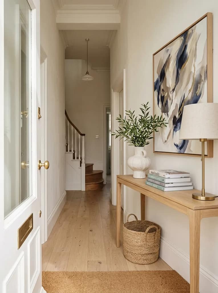 Slim Console Table Layout