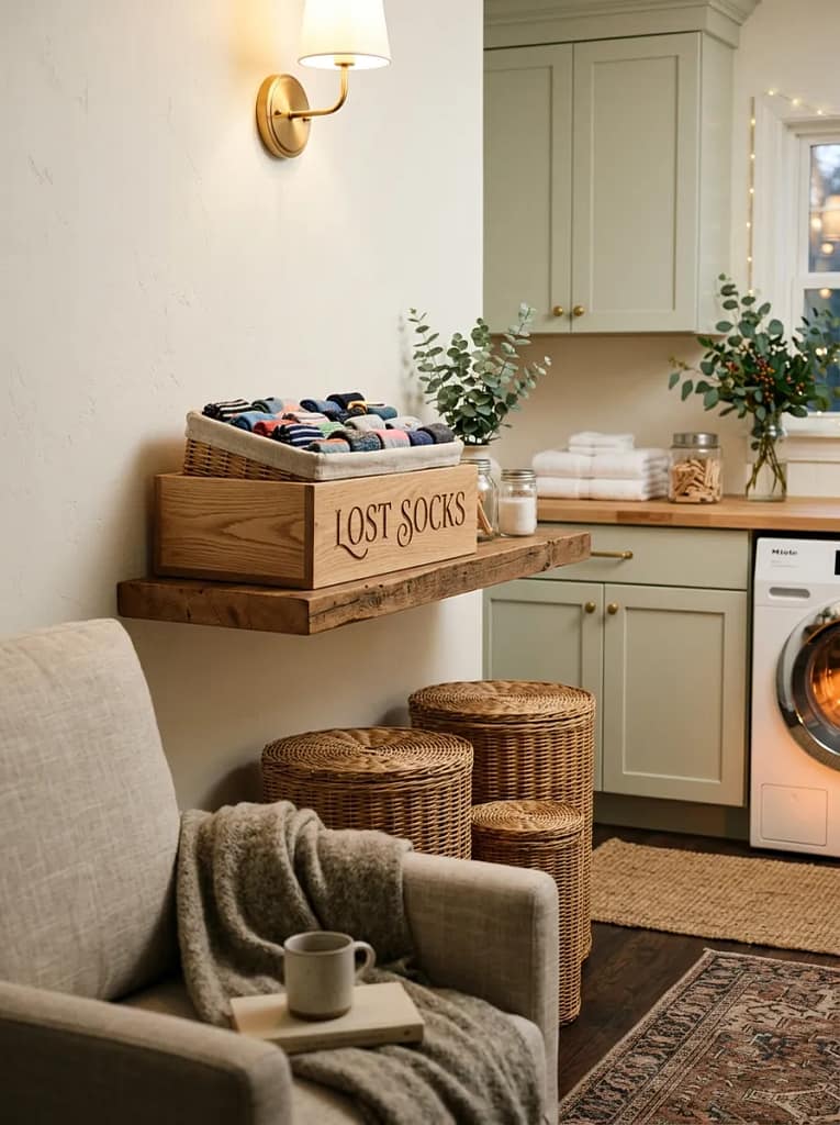 20 Laundry Room Organization Ideas for Clutter Free Space 18 Sock Lost-Found Bin