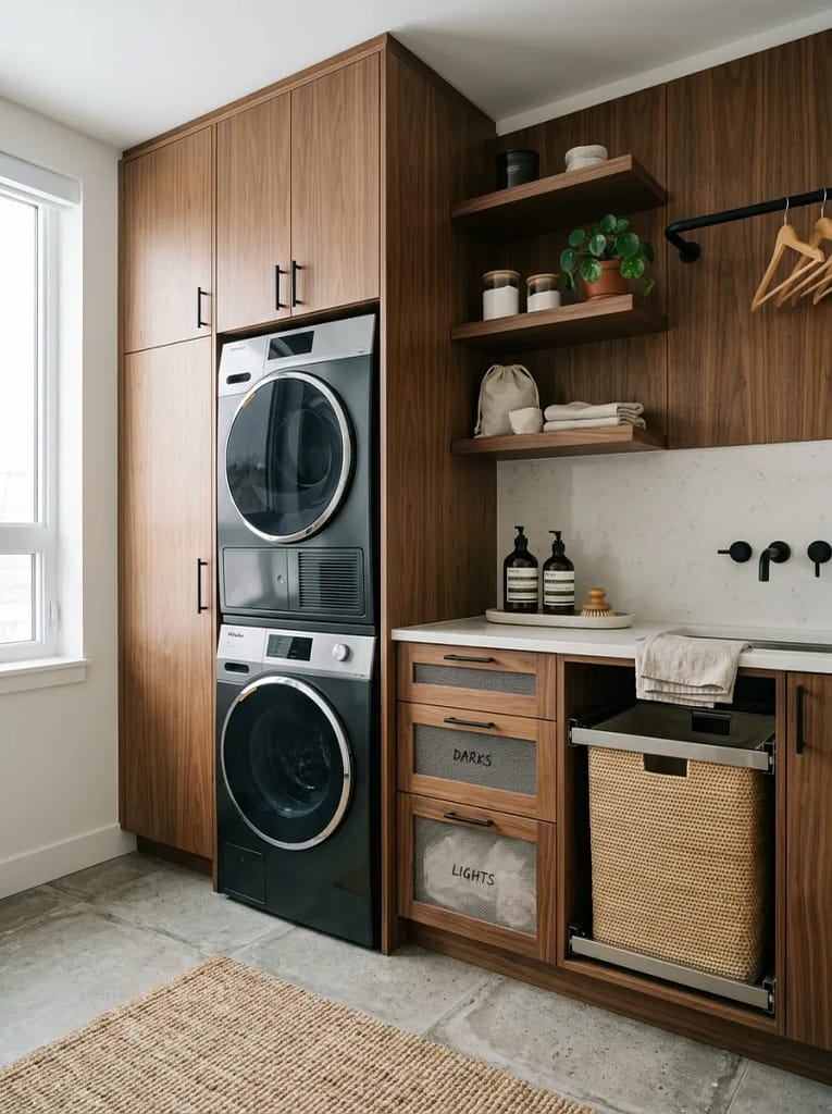 20 Laundry Room Organization Ideas for Clutter Free Space 11 Stackable Washer Dryer Unit