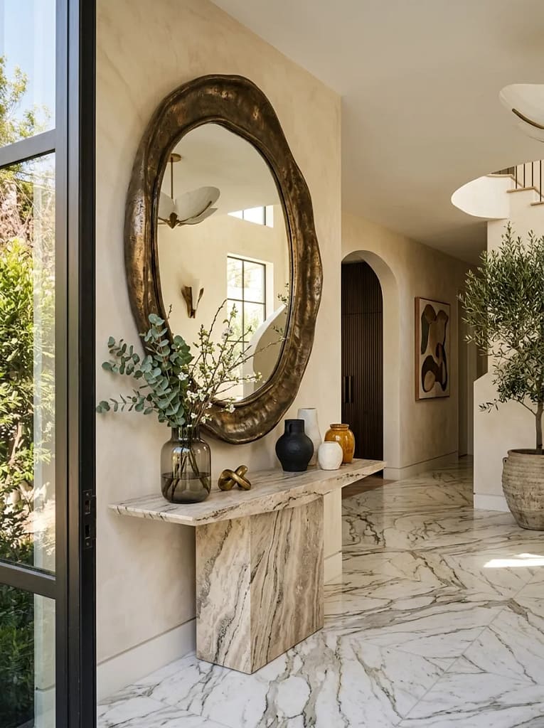 24 Entryway Refresh Ideas for Stylish First Impressions 7 Statement Mirror Placement
