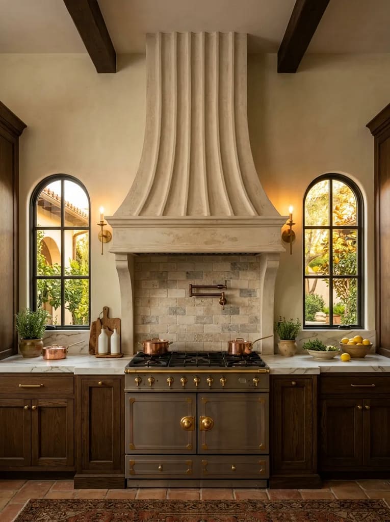 25 Kitchen Decor Ideas That Instantly Upgrade Any Space 11 Statement Range Hood as Focal Point