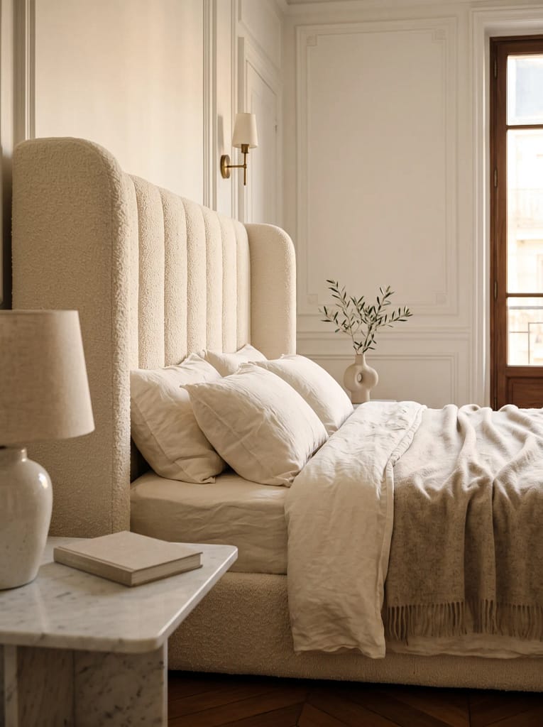 22 Bedroom Ideas for Cozy Stylish Dream Spaces 8 Statement Upholstered Headboard