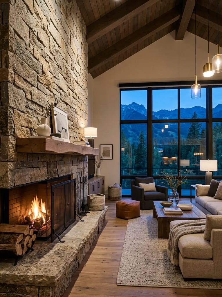 21 Living Room Renovation Ideas That Boost Home Style 22 Stone Feature Wall