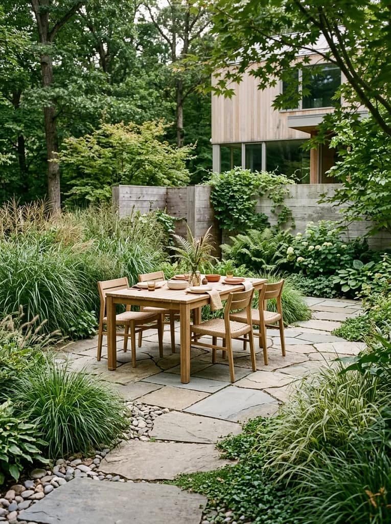 23 Outdoor Picnic Area Ideas for Backyard Gatherings 8 Stone Paver Picnic Area