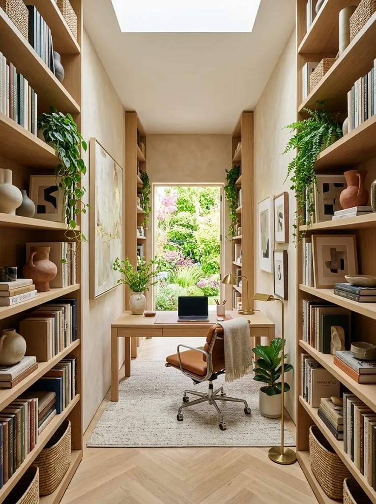 20 Home Office Decor Ideas for Productive Workspaces 13 Styled Bookshelf Display