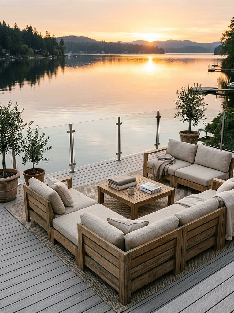 24 Outdoor Modular Seating Ideas for Flexible Comfort 6 Teak Modular Set