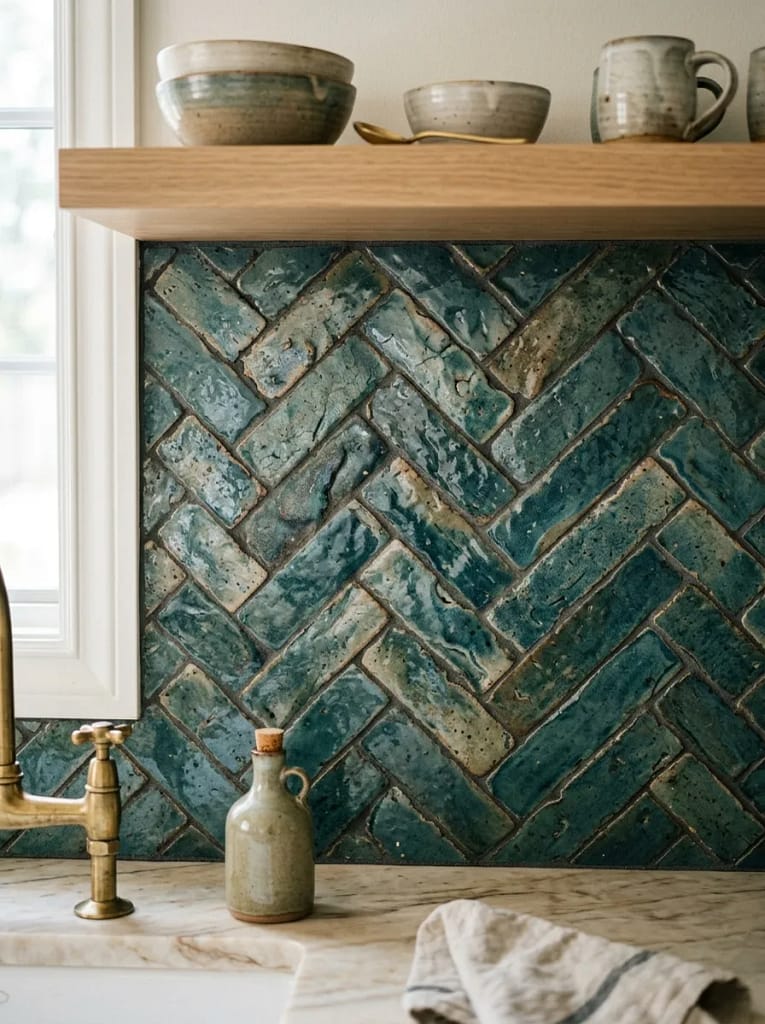 25 Kitchen Decor Ideas That Instantly Upgrade Any Space 15 Textured Tile Backsplash