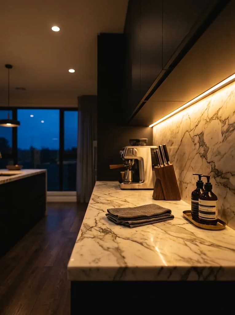 25 Kitchen Decor Ideas That Instantly Upgrade Any Space 24 Under-Cabinet Lighting