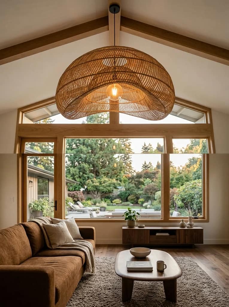 20 Small Living Room Makeover Ideas That Transform 19 Upgrade Lighting with a Statement Pendant