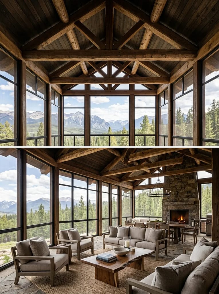 24 Screen Porch Ideas for Stylish Outdoor Living 17 Vaulted Screen Porch Ceiling