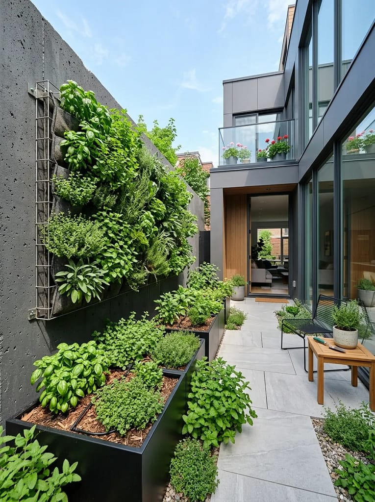 22 Herb Garden Ideas for Fresh Flavor All Year Long 3 Vertical Herb Wall