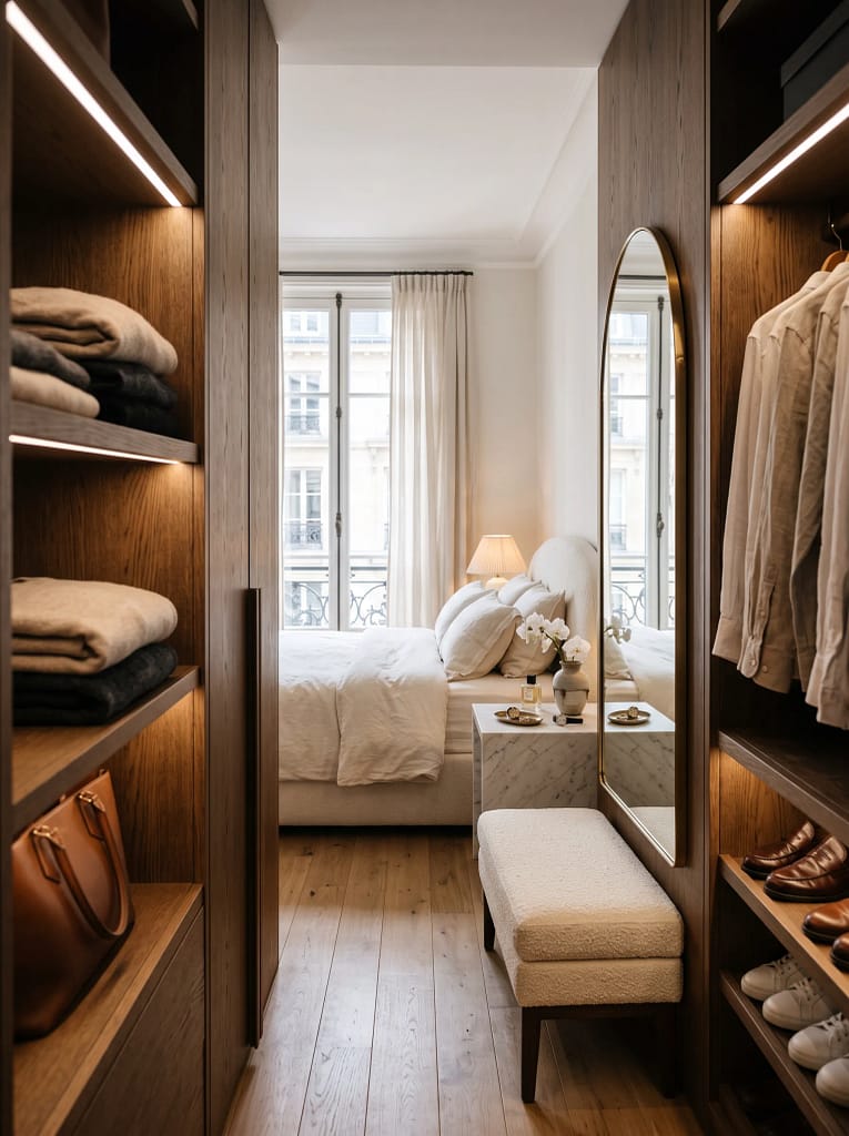 22 Bedroom Ideas for Cozy Stylish Dream Spaces 19 Walk-In Closet Inspired Bedroom
