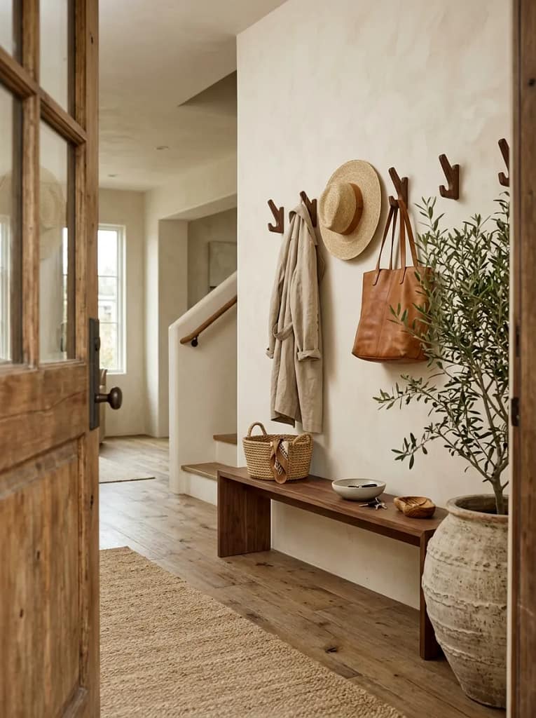 24 Entryway Refresh Ideas for Stylish First Impressions 4 Wall-Mounted Coat Hooks