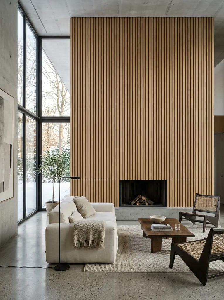 21 Living Room Renovation Ideas That Boost Home Style 20 Wood Slat Accent Wall