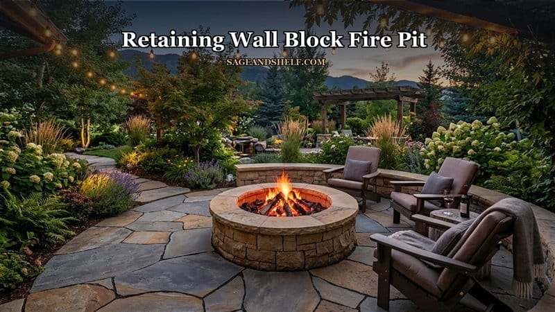 Retaining Wall Block Fire Pit: 9 Best DIY Backyard Ideas